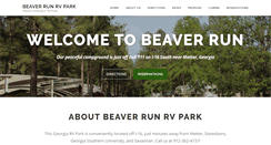 Desktop Screenshot of beaverrunrvpark.com