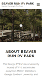 Mobile Screenshot of beaverrunrvpark.com